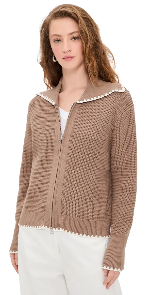 Varley ibley oft Knit Jacket Ginger nap | Image 1 Varley ibley oft Knit Jacket Ginger nap | Image 1