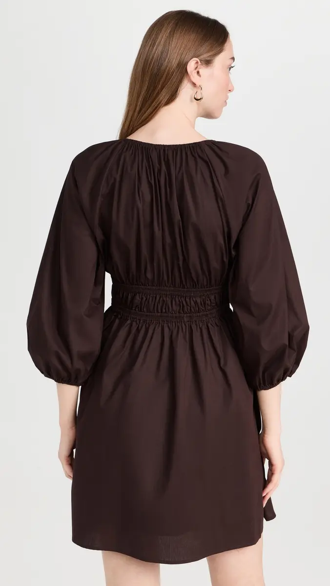 WAYF Leighton Mini Dress Espresso | Thumbnail 3 WAYF Leighton Mini Dress Espresso | Thumbnail 3