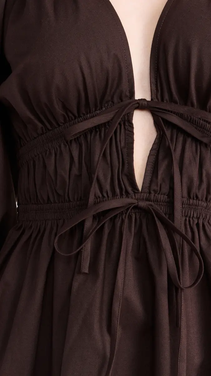 WAYF Leighton Mini Dress Espresso | Thumbnail 6 WAYF Leighton Mini Dress Espresso | Thumbnail 6