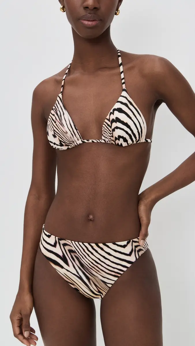Vitamin A California High Leg Bikini Bottoms hell Stripe | Thumbnail 4 Vitamin A California High Leg Bikini Bottoms hell Stripe | Thumbnail 4