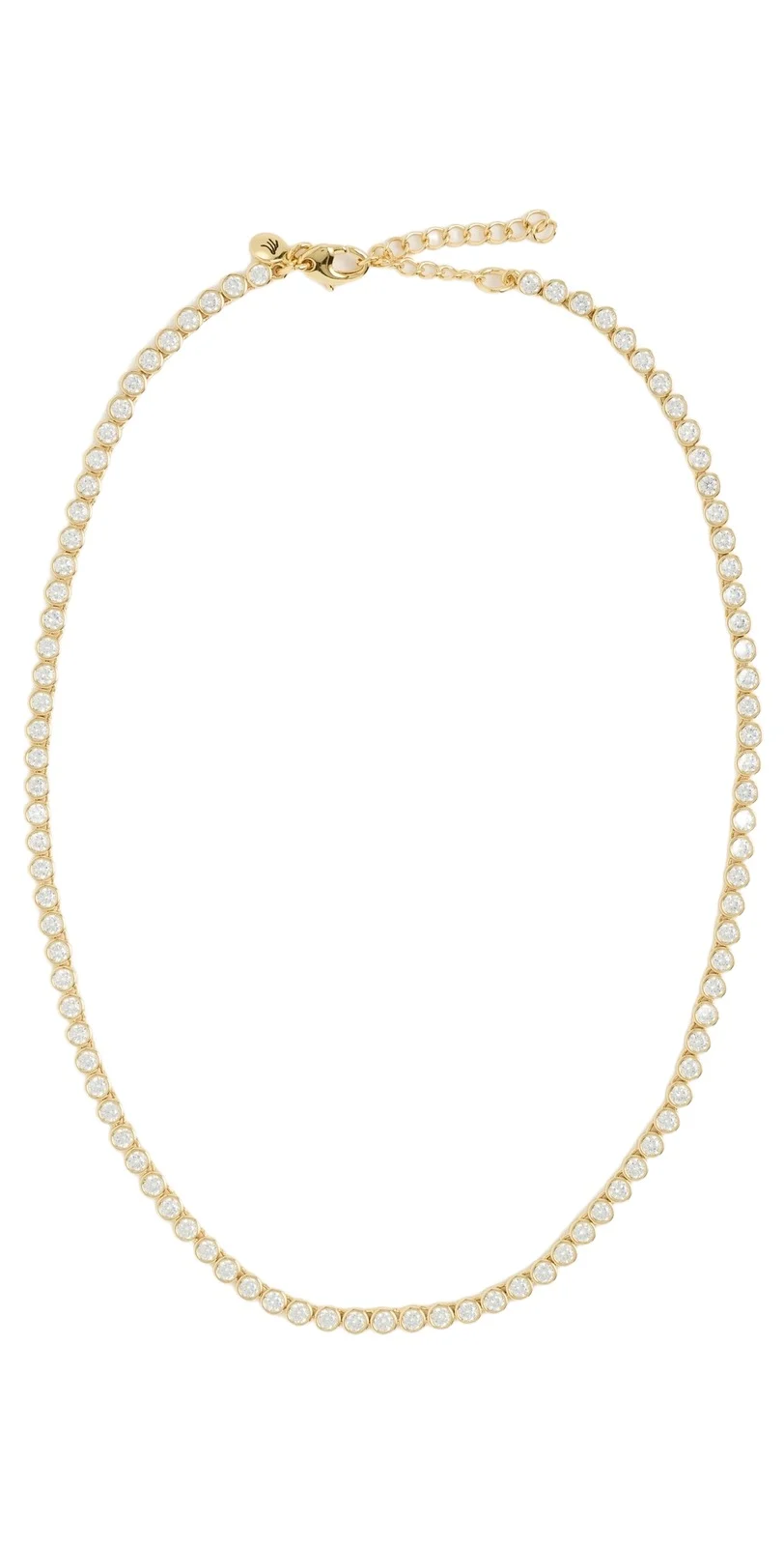 Madewell The Tennis Collection Bezel Set Crystal Necklace