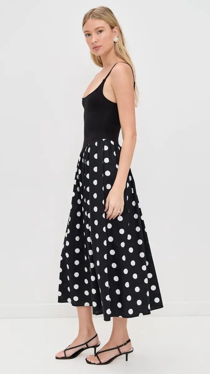 LE BOP Alix Mixed Fabric Tank Dress | Thumbnail 4