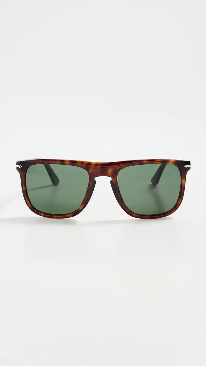 Persol Officine Pilot Sunglasses Havana/Green One Size | Thumbnail 2 Persol Officine Pilot Sunglasses Havana/Green One Size | Thumbnail 2