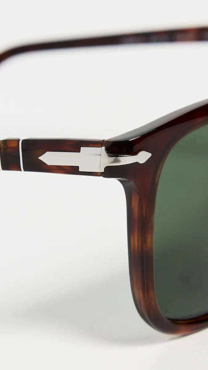 Persol Officine Pilot Sunglasses Havana/Green One Size | Thumbnail 5 Persol Officine Pilot Sunglasses Havana/Green One Size | Thumbnail 5