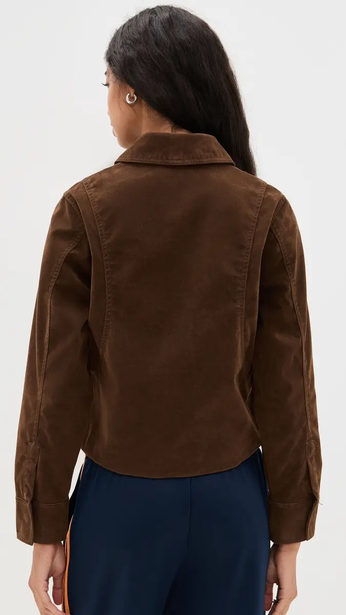 Bailey Rose Faux Suede Jacket Chocolate | Thumbnail 3 Bailey Rose Faux Suede Jacket Chocolate | Thumbnail 3