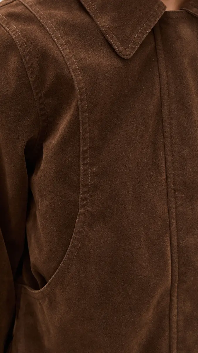 Bailey Rose Faux Suede Jacket Chocolate | Thumbnail 6 Bailey Rose Faux Suede Jacket Chocolate | Thumbnail 6