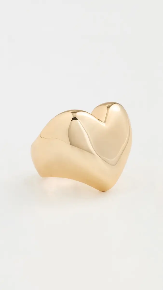 Jennifer Fisher Puffy Heart Ring Yellow Gold | Thumbnail 2
