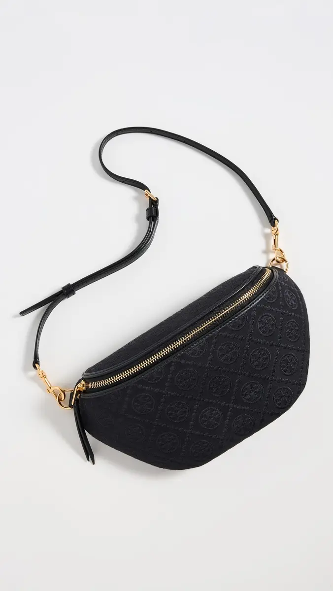 Tory Burch T Monogram Belt Bag Black One Size | Thumbnail 2