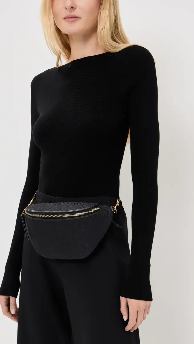 Tory Burch T Monogram Belt Bag Black One Size | Thumbnail 3