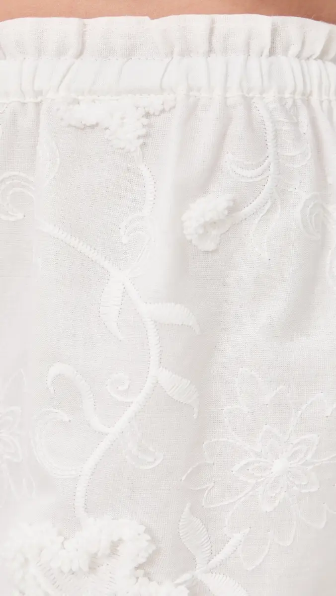 The Garment Fleur Cotton Shorts Cream | Thumbnail 6 The Garment Fleur Cotton Shorts Cream | Thumbnail 6
