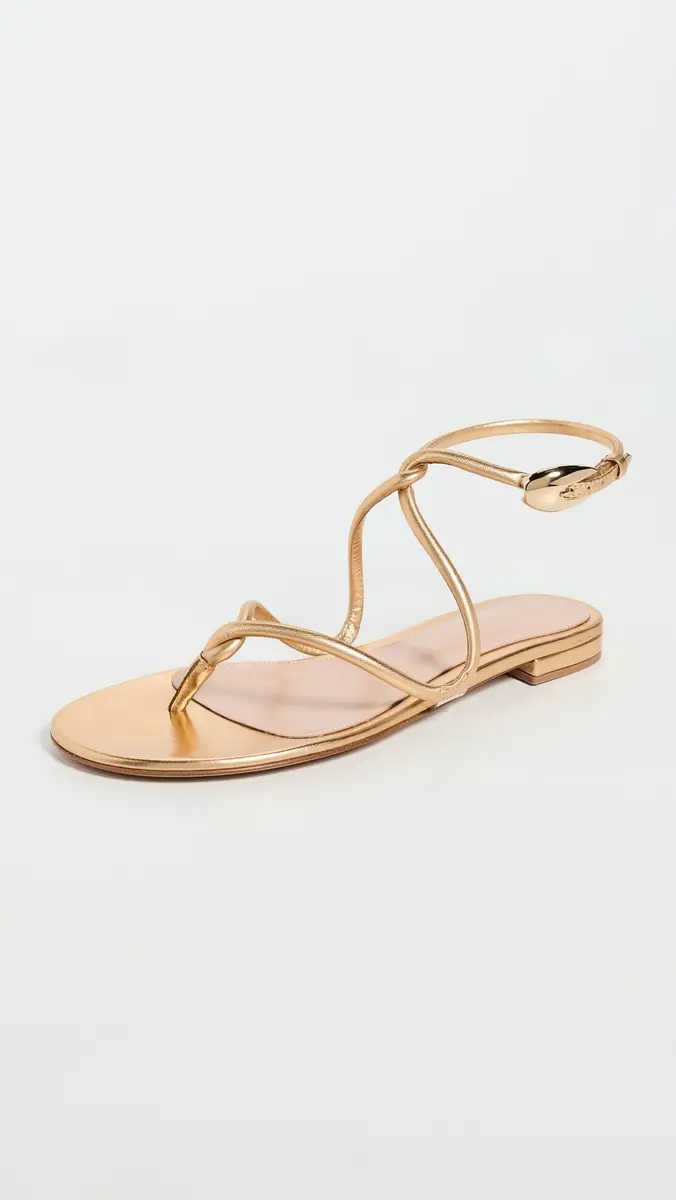 Gianvito Rossi Black Mamba Flats Mekong/Trasp | Thumbnail 2