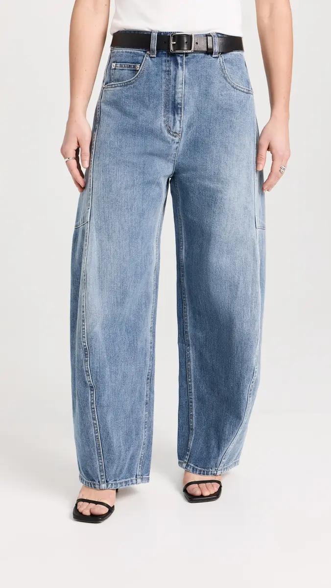 Tibi Petite Classic Wash Denim Sid Jeans | Thumbnail 2