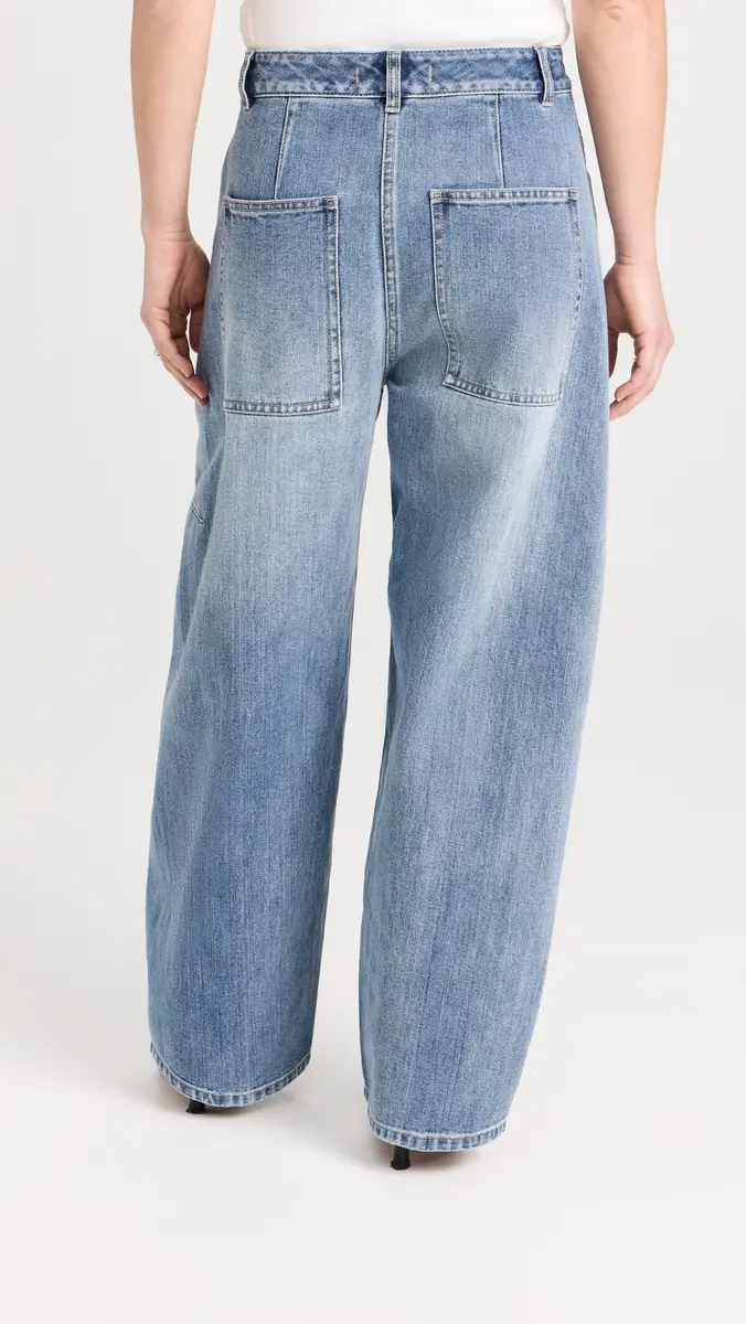 Tibi Petite Classic Wash Denim Sid Jeans | Thumbnail 3