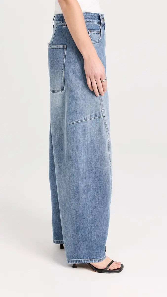 Tibi Petite Classic Wash Denim Sid Jeans | Thumbnail 4