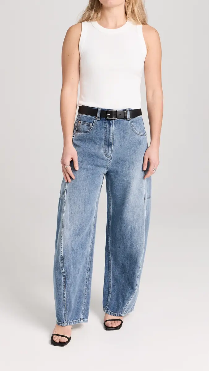 Tibi Petite Classic Wash Denim Sid Jeans | Thumbnail 5