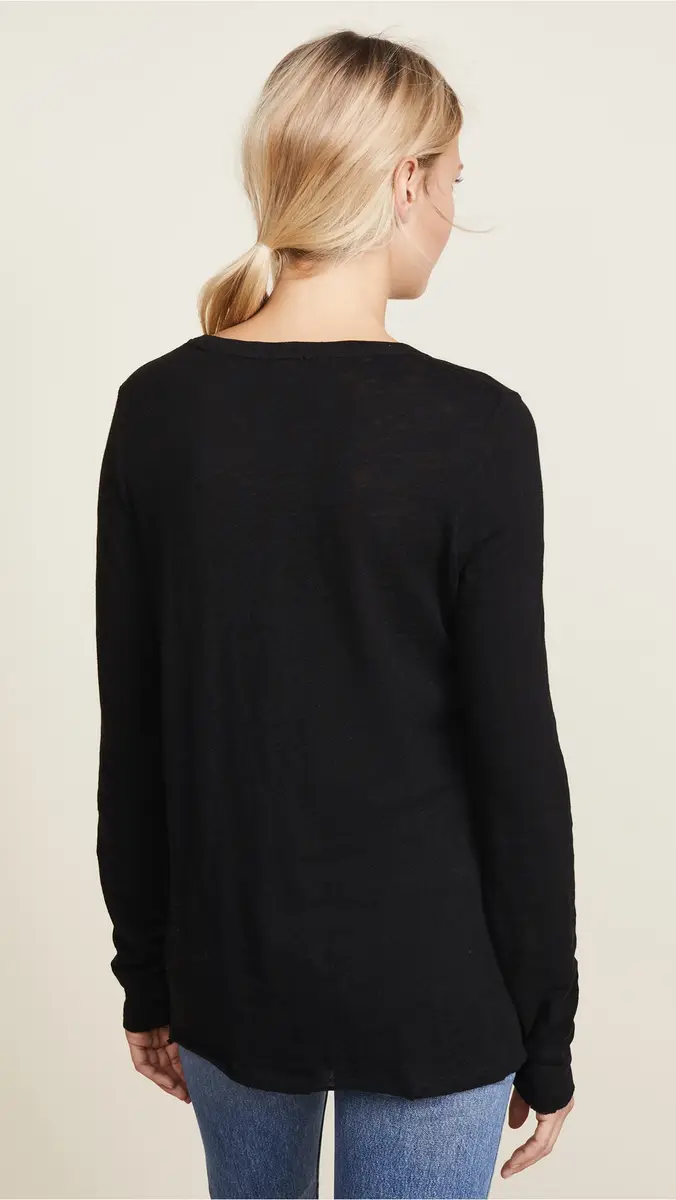 ATM Anthony Thomas Melillo Long Sleeve Destroyed Wash Tee Black | Thumbnail 3 ATM Anthony Thomas Melillo Long Sleeve Destroyed Wash Tee Black | Thumbnail 3