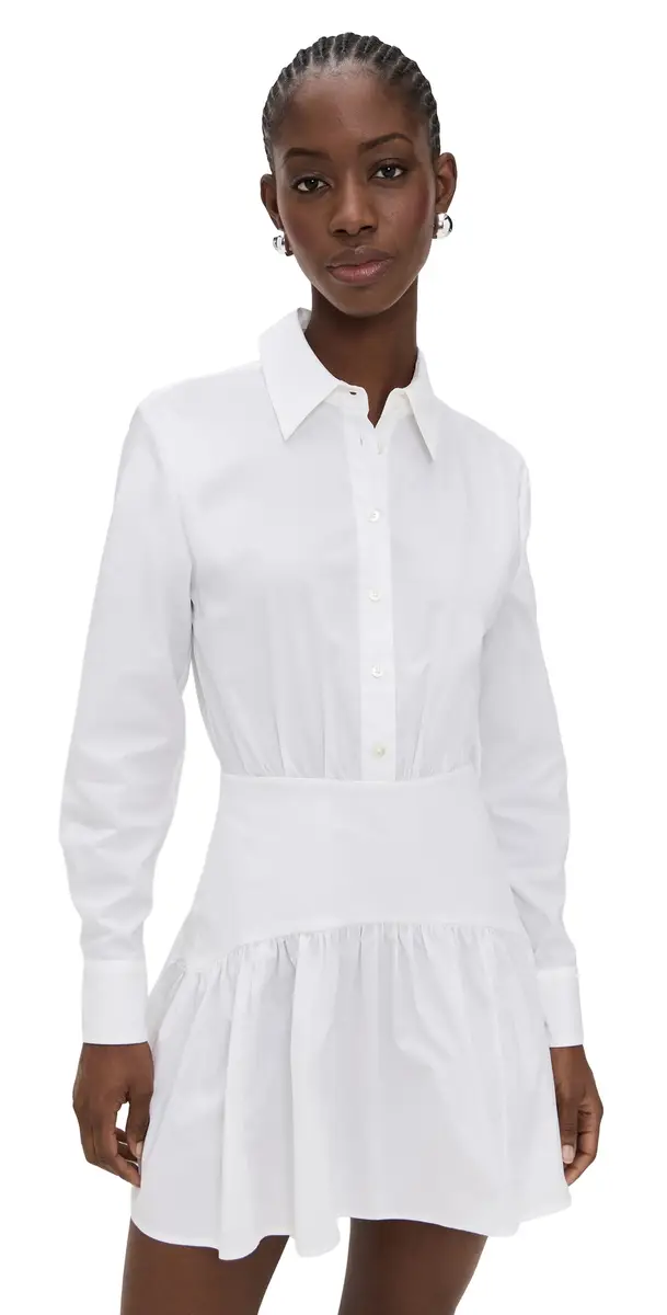 STAUD Rocco Mini Dress White | Image 1 STAUD Rocco Mini Dress White | Image 1