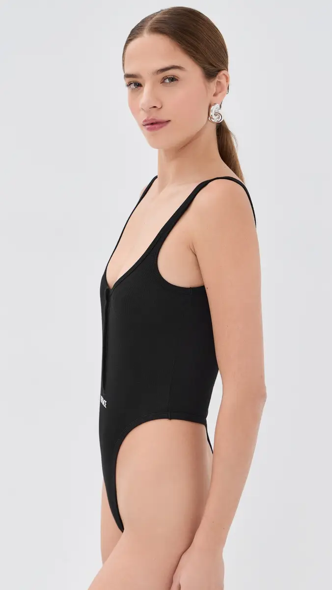 Versace Bio Cotton Rib Thong Bodysuit | Thumbnail 5 Versace Bio Cotton Rib Thong Bodysuit | Thumbnail 5