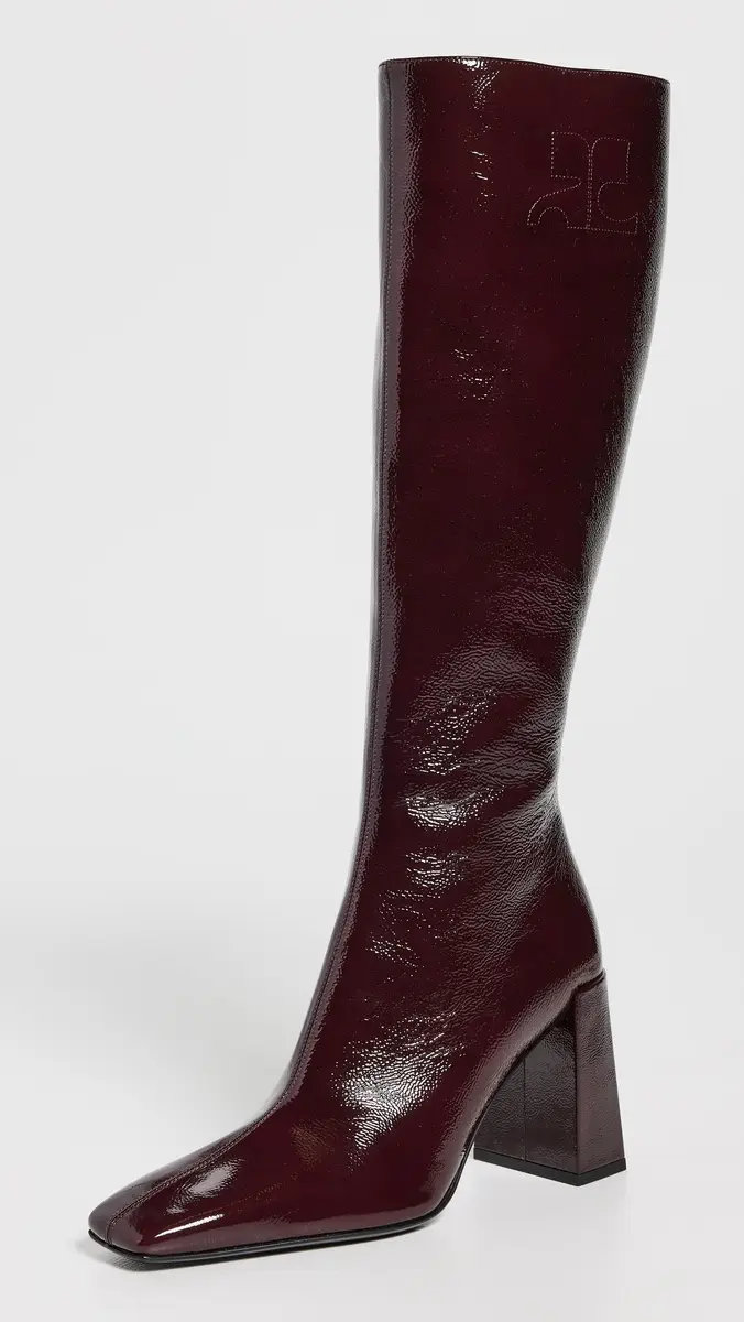 Courrèges Heritage Shadow Naplack Boots Burgundy | Thumbnail 2 Courrèges Heritage Shadow Naplack Boots Burgundy | Thumbnail 2