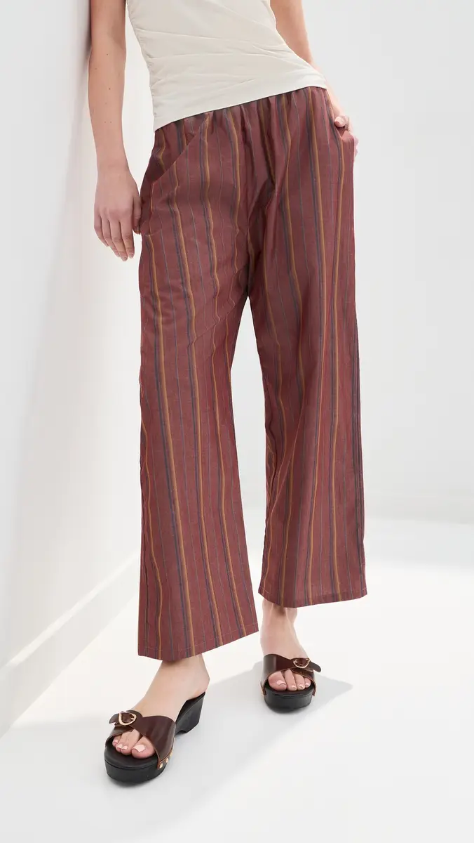LE BOP Kelsey Pants Rust Stripe | Thumbnail 2 LE BOP Kelsey Pants Rust Stripe | Thumbnail 2