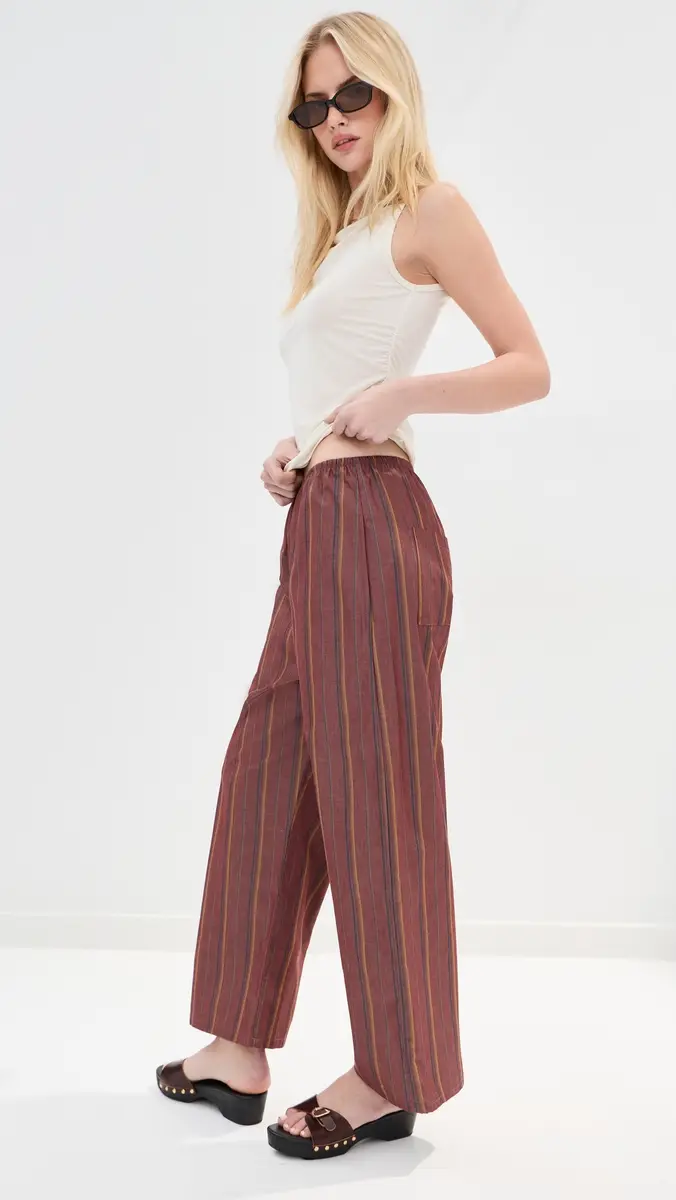 LE BOP Kelsey Pants Rust Stripe | Thumbnail 4 LE BOP Kelsey Pants Rust Stripe | Thumbnail 4