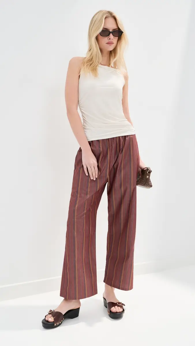 LE BOP Kelsey Pants Rust Stripe | Thumbnail 5 LE BOP Kelsey Pants Rust Stripe | Thumbnail 5