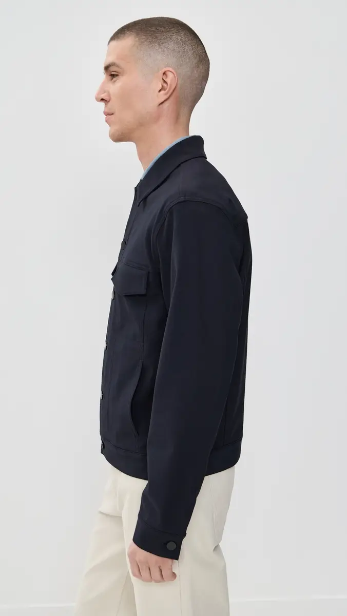 Theory River Jacket in Neoteric Twill Dark Navy | Thumbnail 4 Theory River Jacket in Neoteric Twill Dark Navy | Thumbnail 4