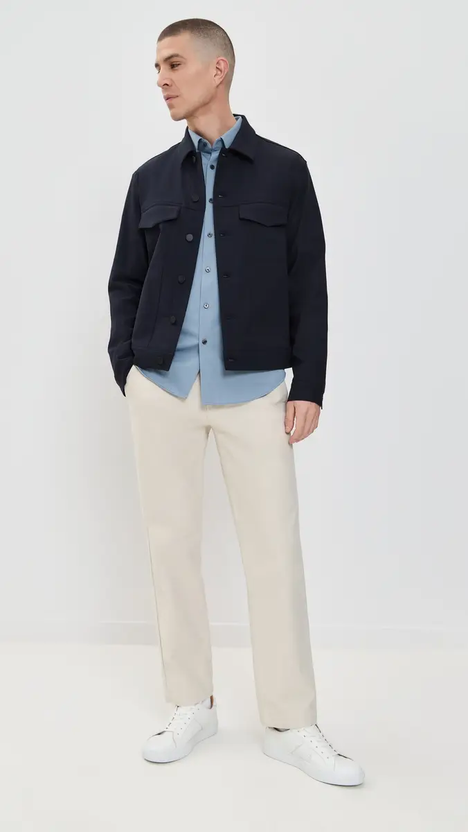 Theory River Jacket in Neoteric Twill Dark Navy | Thumbnail 5 Theory River Jacket in Neoteric Twill Dark Navy | Thumbnail 5