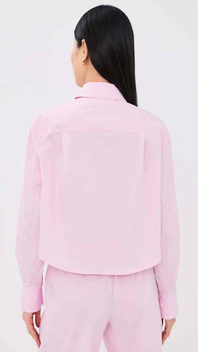 Simkhai Renata Cropped Button Down Shirt | Thumbnail 3