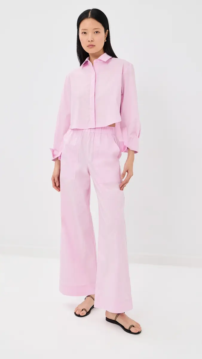 Simkhai Renata Cropped Button Down Shirt | Thumbnail 5