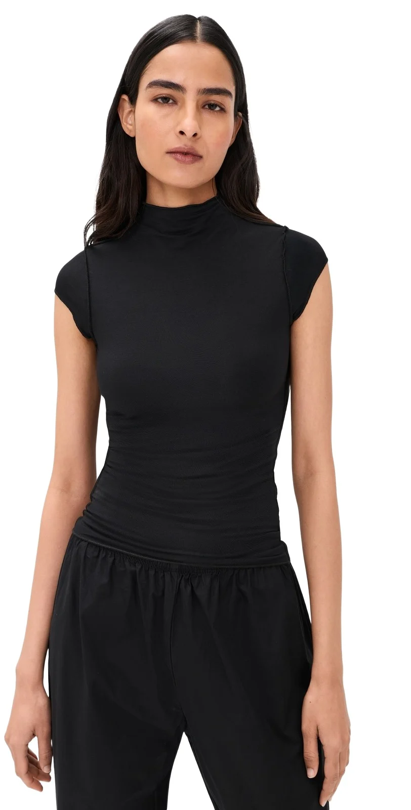 THE LINE BY K Reese Mock Neck Top