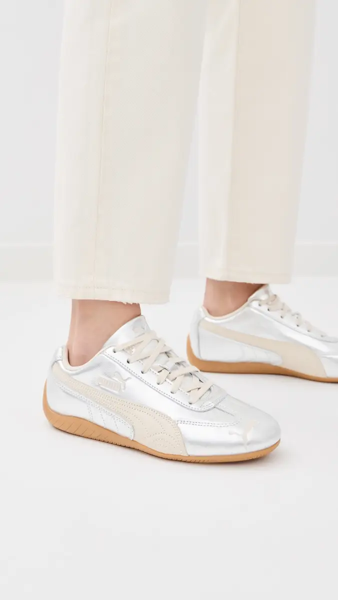 Puma Speedcat Silver Sneakers Alpine Snow/Gum 7 | Thumbnail 3 Puma Speedcat Silver Sneakers Alpine Snow/Gum 7 | Thumbnail 3