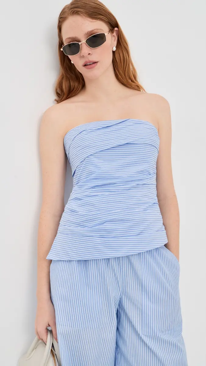 Simkhai Emerson Ruched Bustier Top | Thumbnail 2