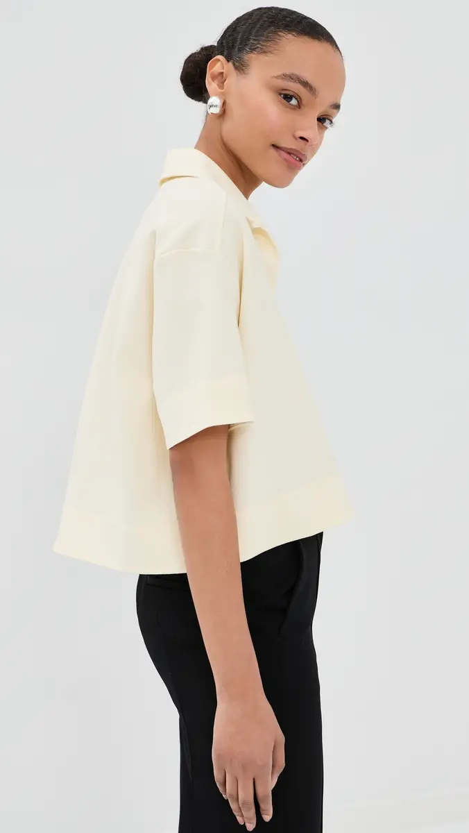 Jil Sander Short Sleeve Polo Chalk | Thumbnail 5 Jil Sander Short Sleeve Polo Chalk | Thumbnail 5
