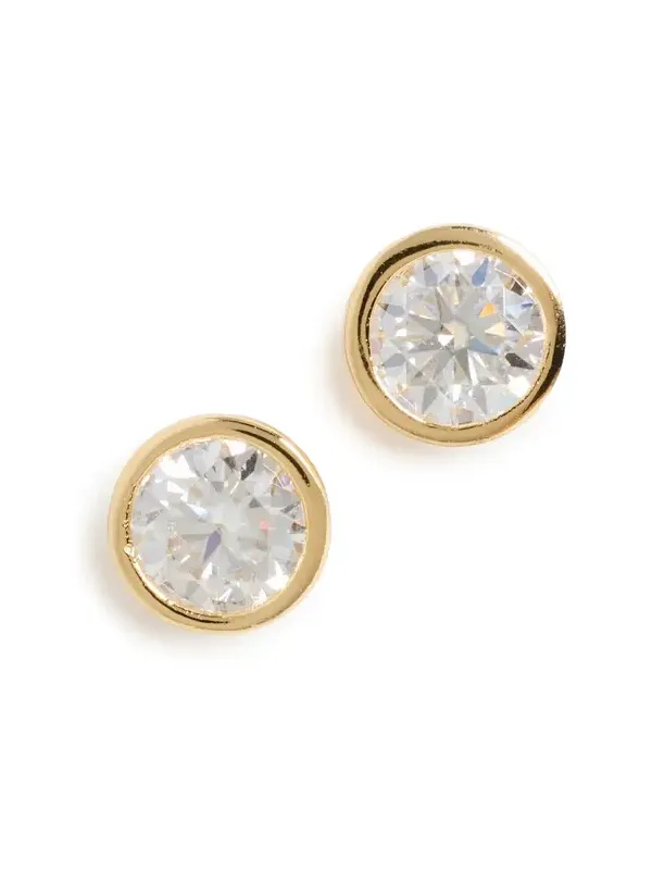 Bezel Stud Earrings 5mm