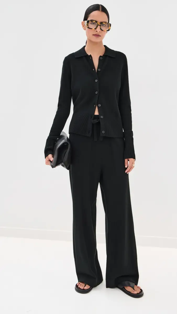 Le Kasha Cashmere Fraga Cardigan Black | Thumbnail 5