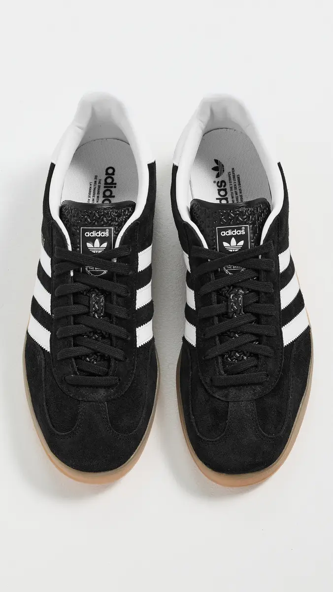 adidas Gazelle Indoor Sneakers Core Black/White | Thumbnail 4