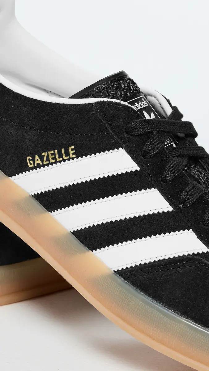 adidas Gazelle Indoor Sneakers Core Black/White | Thumbnail 5