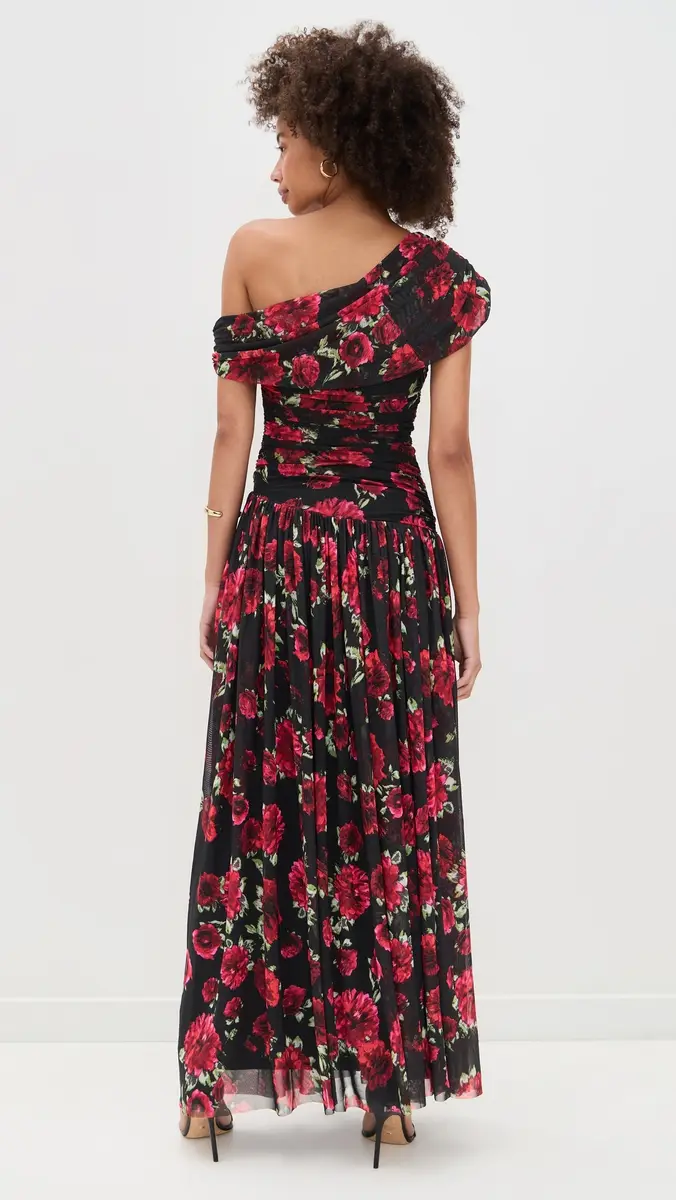 AFRM Marietta Dress Painted Roses | Thumbnail 3