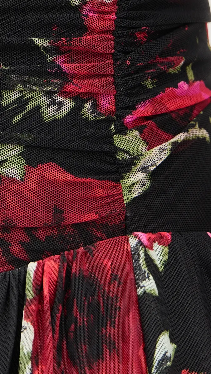 AFRM Marietta Dress Painted Roses | Thumbnail 6