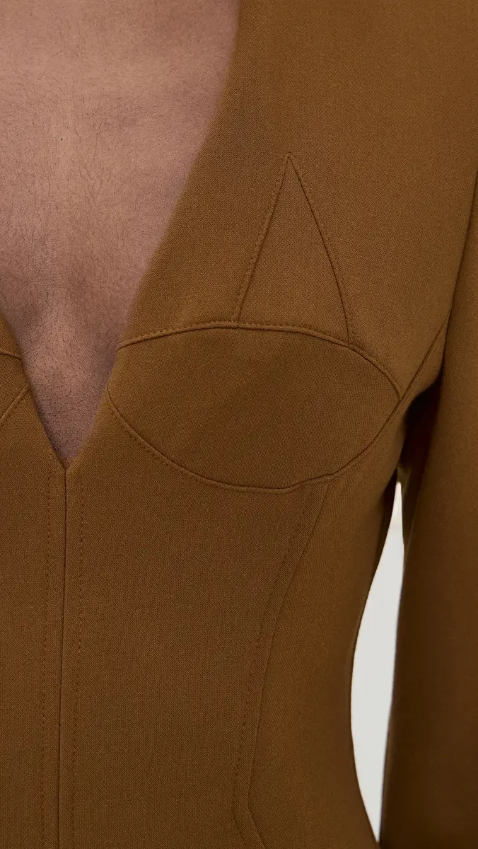 Black Halo Kenna Micro Mini Dress Mocha | Thumbnail 6