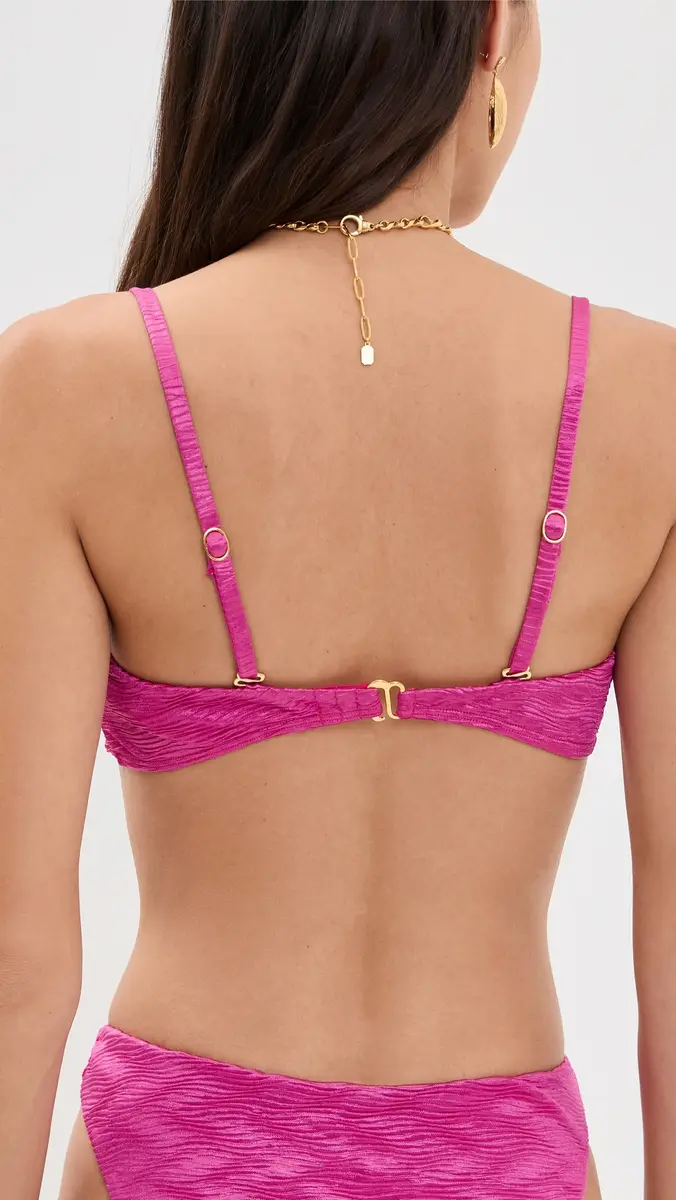 Peixoto Talia Bikini Top agenta Waves | Thumbnail 3
