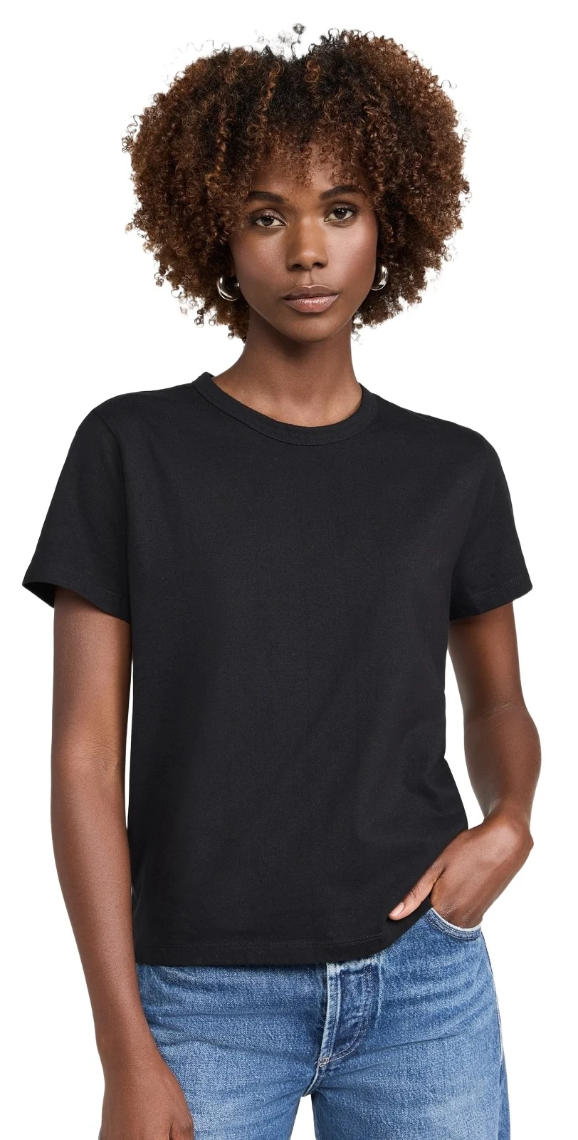 Madewell The Perfect Crewneck Tee in Allday Jersey