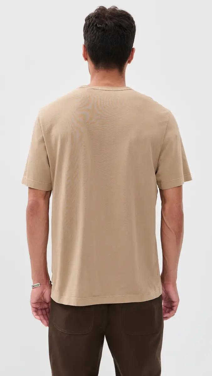Theory Crew Neck Tee Tinted Brown | Thumbnail 3 Theory Crew Neck Tee Tinted Brown | Thumbnail 3