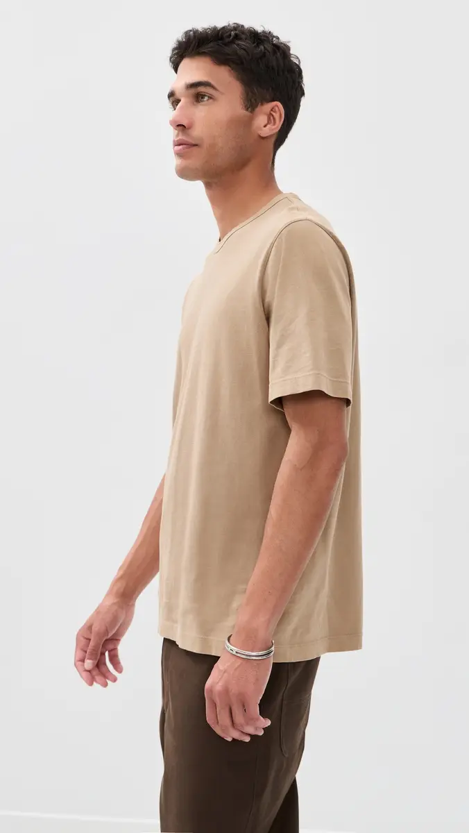 Theory Crew Neck Tee Tinted Brown | Thumbnail 4 Theory Crew Neck Tee Tinted Brown | Thumbnail 4