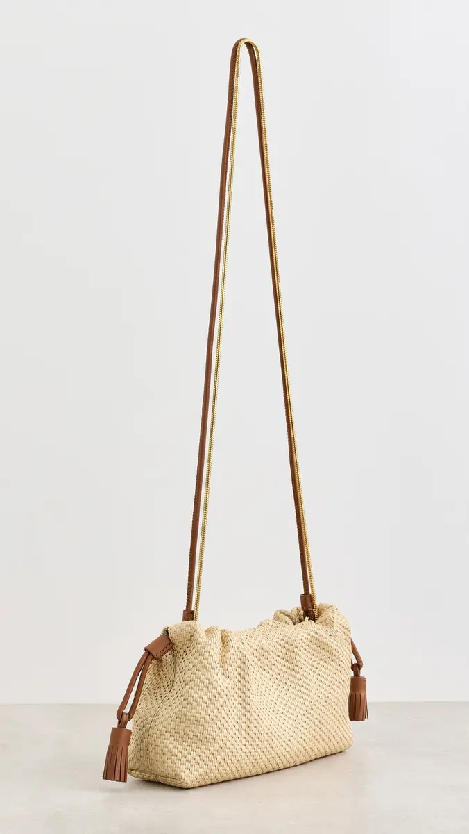 Veronica Beard Small Raffia Stash Bag Hazelwood Natural One Size | Thumbnail 4 Veronica Beard Small Raffia Stash Bag Hazelwood Natural One Size | Thumbnail 4