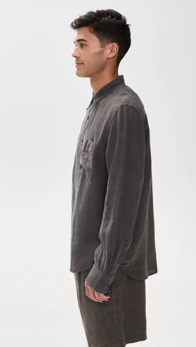 Madewell Long Sleeve Linen Top | Thumbnail 4 Madewell Long Sleeve Linen Top | Thumbnail 4