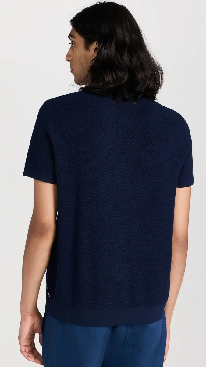 Onia Cotton Textured Knit Polo | Thumbnail 3