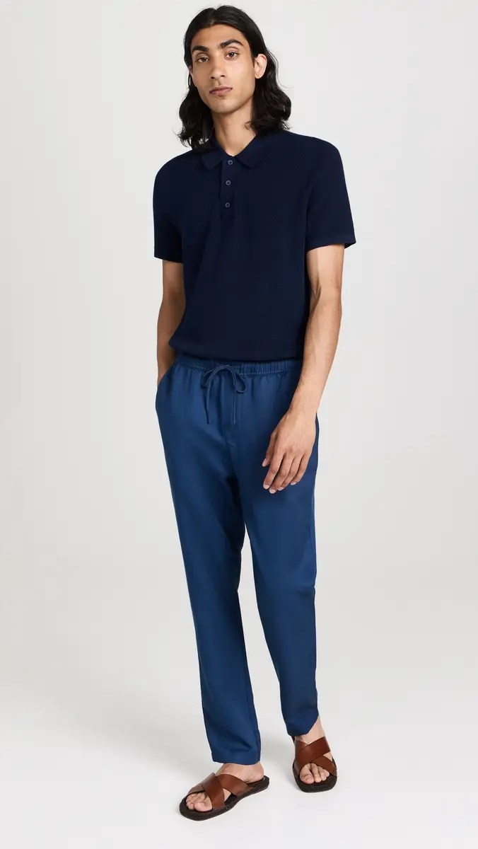 Onia Cotton Textured Knit Polo | Thumbnail 5