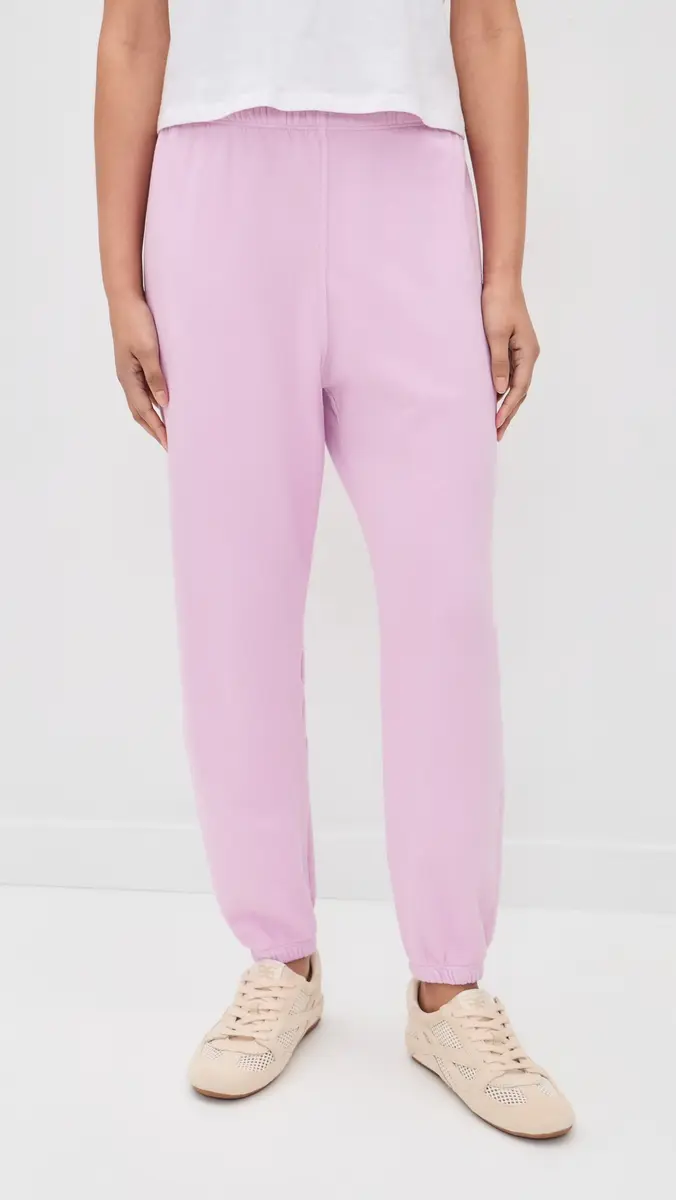 perfectwhitetee Johnny French Terry Easy Sweatpants Sugar Pink | Thumbnail 2 perfectwhitetee Johnny French Terry Easy Sweatpants Sugar Pink | Thumbnail 2